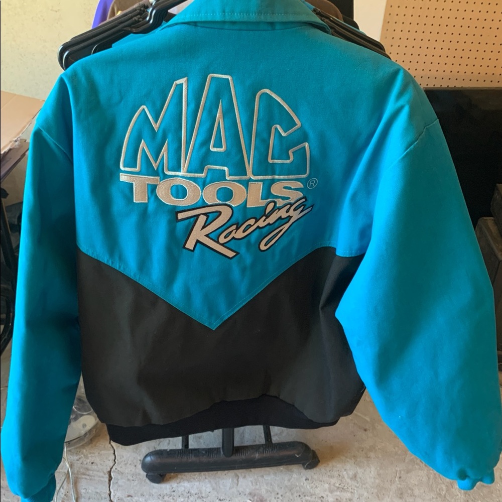 Mac Tools Vintage Blue/Black Jacket Size Large Made In USA